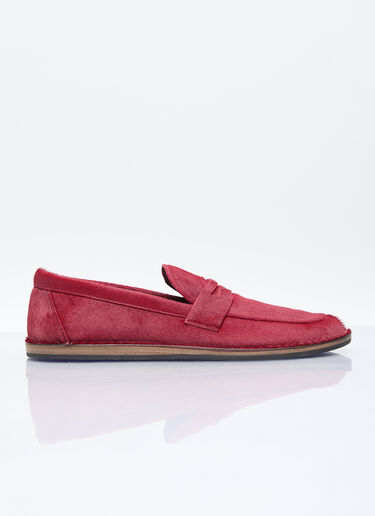 The Row Cary Loafers Burgundy row0256032