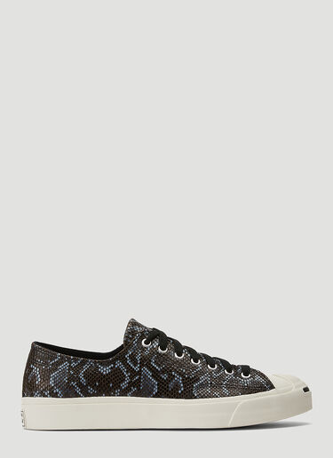 Converse Jack Purcell Snake-Print Sneakers Black con0144012