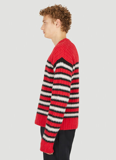 ERL Striped Knitted Sweater Red erl0150009