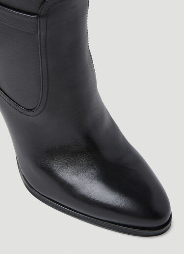 Diane Leather Boots Saint Laurent Diane Leather Boots Black sla0253078
