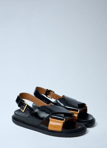 Fussbett Leather Sandals Marni Fussbett Leather Sandals Black mni0263015