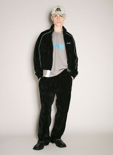 Martine Rose ワイドレッグトラックパンツ ブラック mtr0358003