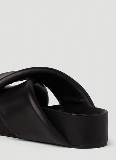 Jil Sander 패디드 샌들 블랙 jil0251038