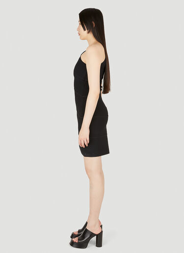 Bottega Veneta Flat Rib Spiral Dress Black bov0248056