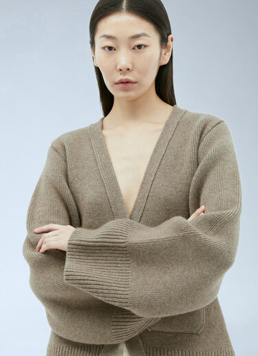 Khaite Scarlet Cashmere Cardigan Beige kha0255011