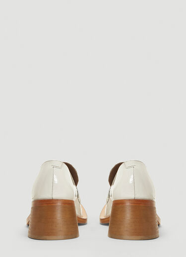 Martine Rose Bagleys Heeled Loafers White mtr0242014