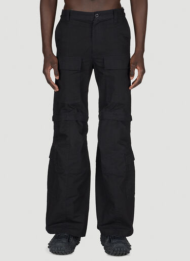 Balenciaga Flared Cargo Pants Black bal0154006