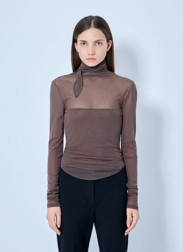 LN-CC® - Lemaire: Ballerina Foulard Top - Brown Lemaire Ballerina Foulard Top Brown lem0266012