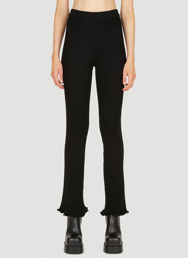 Rabanne Ribbed Pants Black pac0250033
