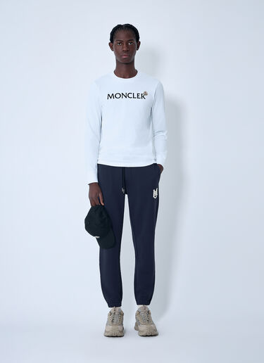 Moncler Logo Motif T-Shirt White mon0163039