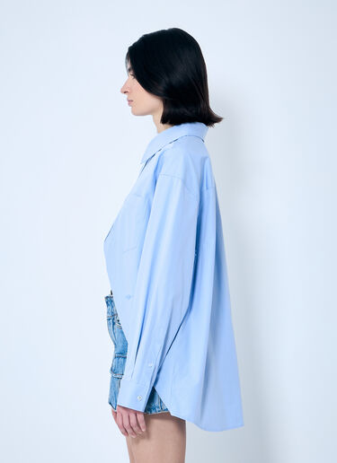 Alexander Wang Pull-Back Cut-Out Shirt White awg0259008