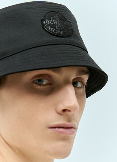 Moncler x Roc Nation designed by Jay-Z Logo Patch Bucket Hat Black mrn0156015