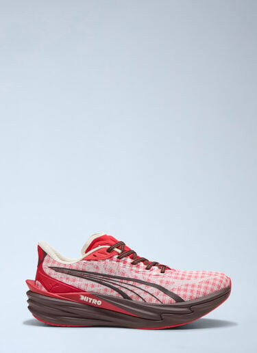 LN-CC® - Puma: Deviate NITRO™ 4 Check Sneakers - Red Puma Deviate NITRO™ 4 Check Sneakers Red pum0164001