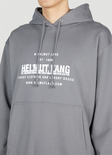 Helmut Lang Spray Hooded Sweatshirt Grey hlm0152004