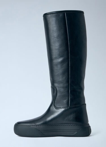 Chloé Delia Leather Boots Black chl0265027