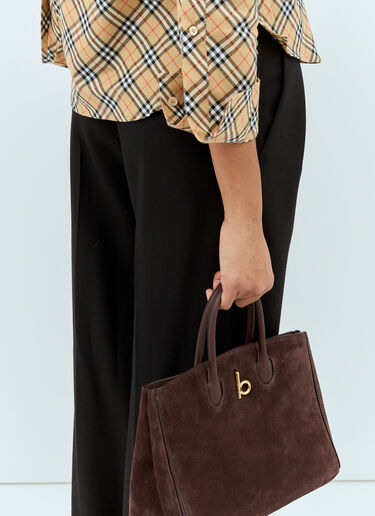 Burberry Small Rocking Horse Tote Bag Brown bur0258016