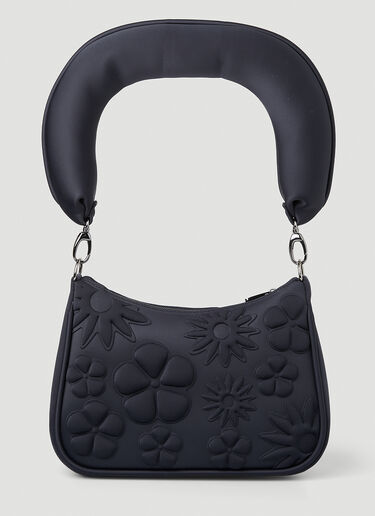 Paula Canovas del Vas Carmen Floral Embossed Shoulder Bag Black pcd0248010