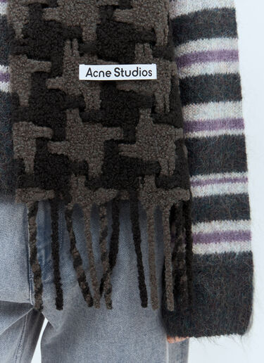 Acne Studios 千鸟格围巾 黑色 acn0158024