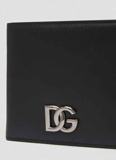 Dolce & Gabbana 徽标铭牌双折钱包 黑 dol0149037