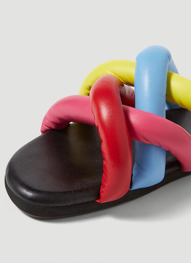 Moncler x JW Anderson Braided Sandals Red mjw0249012