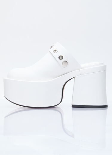 Marc Jacobs The J Marc Leather Clogs White mcj0254014