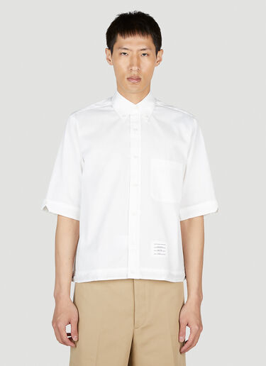 Thom Browne Logo Patch Shirt White thb0152014