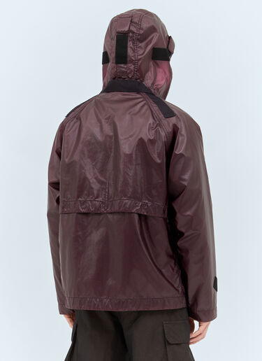 Stone Island Layered Coated Jacket Burgundy sto0158023