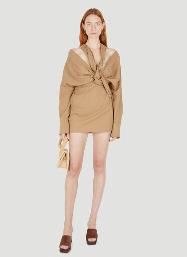 Jacquemus La Robe Agui 连衣裙 棕色 jac0250129