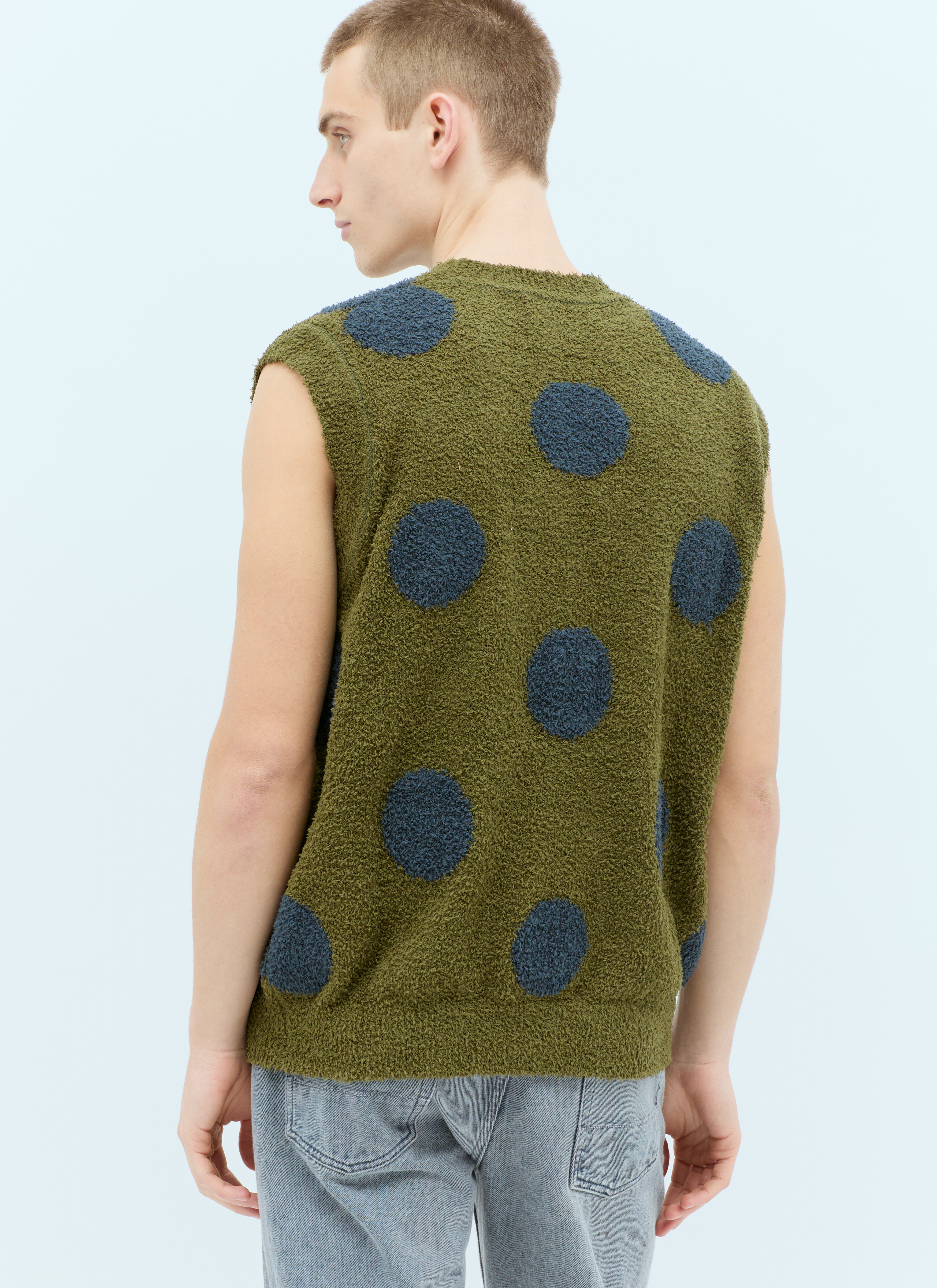Knit fur vest shop