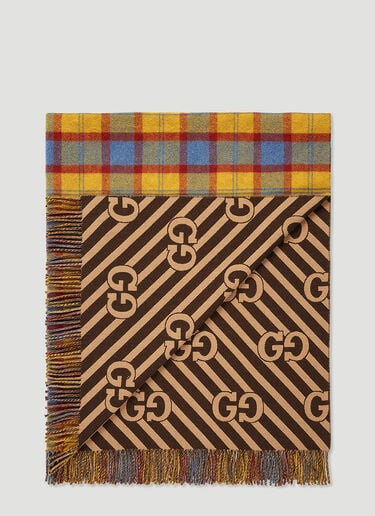 Gucci GG Tartan Blanket Yellow wps0670144