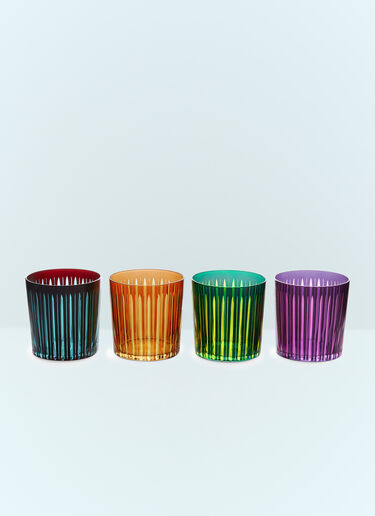 L'Objet Set Of Four Prism Cocktail Glasses Multicolour wps0691618