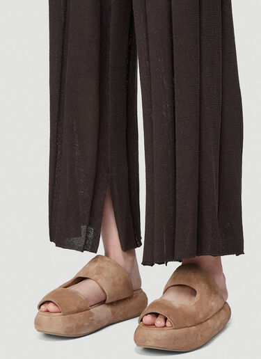 Issey Miyake Knitted Pants Brown ism0240001