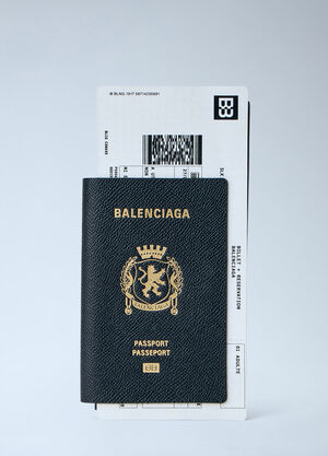 Balenciaga Passport Long Wallet 1 Ticket Black bal0163028
