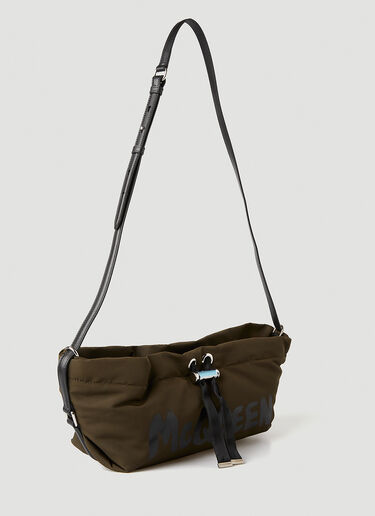 Alexander McQueen Mini Graffiti Bundle Shoulder Bag Khaki amq0247037