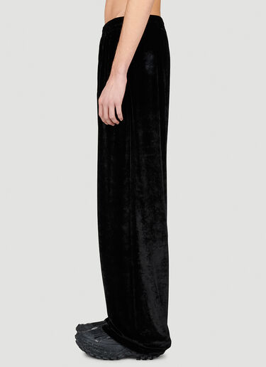 Balenciaga Velour Track Pants Black bal0153009