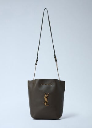 Saint Laurent Logo Hardware Bucket Bag Green sla0262043