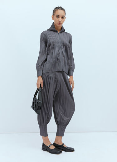 Hooded Pleated Sweatshirt Pleats Please Issey Miyake Hooded Pleated Sweatshirt Grey plp0254006