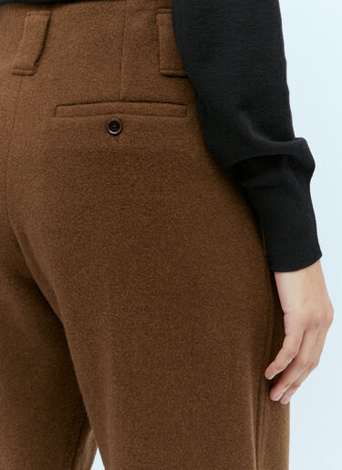 Lemaire 크롭 커브 팬츠 브라운 lem0254005