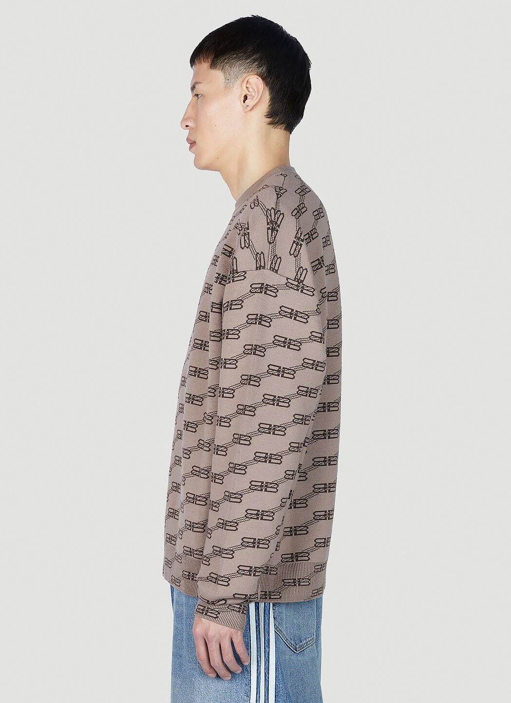 Balenciaga jacquard sweater hotsell