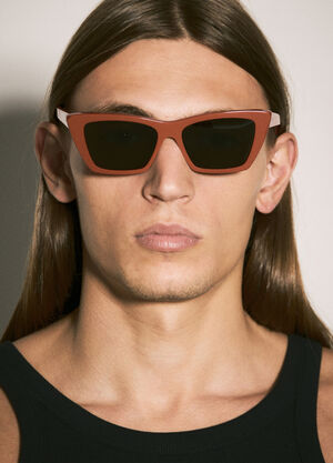 Saint Laurent Square Frame Sunglasses Red sla0136054