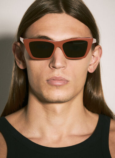 Saint Laurent Square Frame Sunglasses Red sla0136054