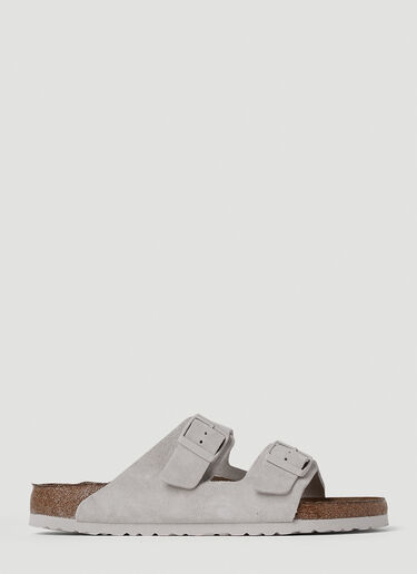 Birkenstock Arizona Suede Sandals White brk0352005