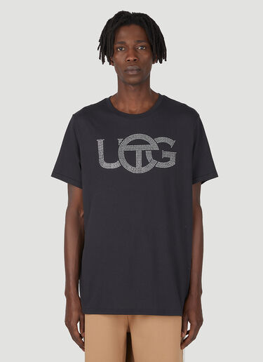 Ugg x Telfar 크리스탈 로고 티셔츠 블랙 ugt0344009