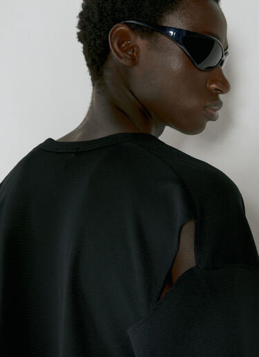 Comme des Garçons Homme Plus Asymmetric Long Sleeve T-Shirt Black hpl0154003