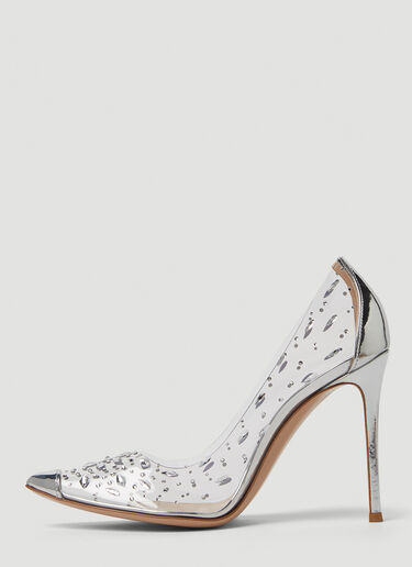 Gianvito Rossi Crystal Embellished High Heels Silver gia0249017