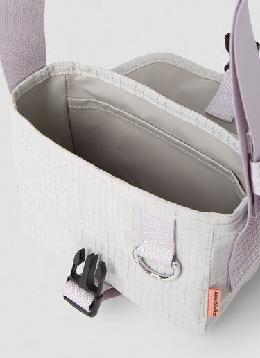 Acne Studios Mini Messenger Crossbody Bag Grey acn0152064