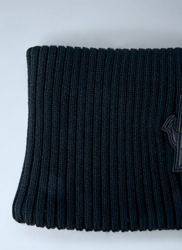 Moncler Grenoble Ribbed Knit Headband Black mog0265012