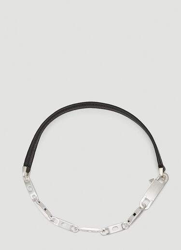 Rick Owens Chain Choker Necklace Black ric0143035