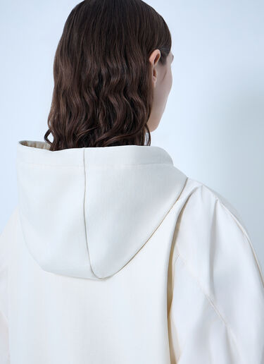 Hooded Zip-Up Sweatshirt Moncler Hooded Zip-Up Sweatshirt White mon0264029