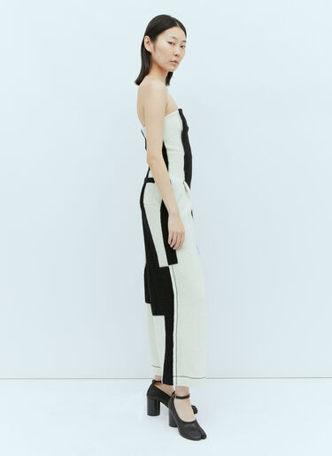 Issey Miyake Rectilinear Milled Jumpsuit White ism0254004